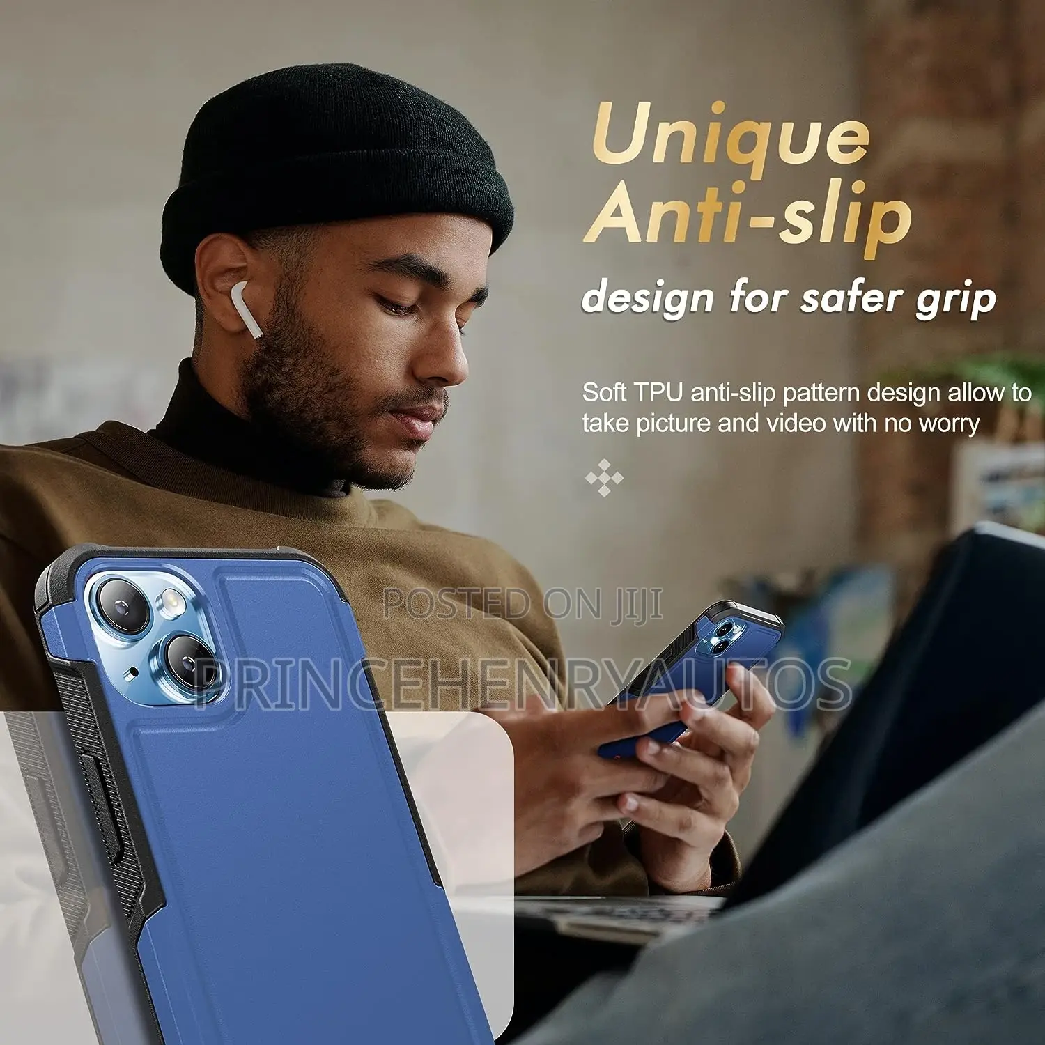 INFILAND 12FT Military Drop Protection for iPhone 14 Plus