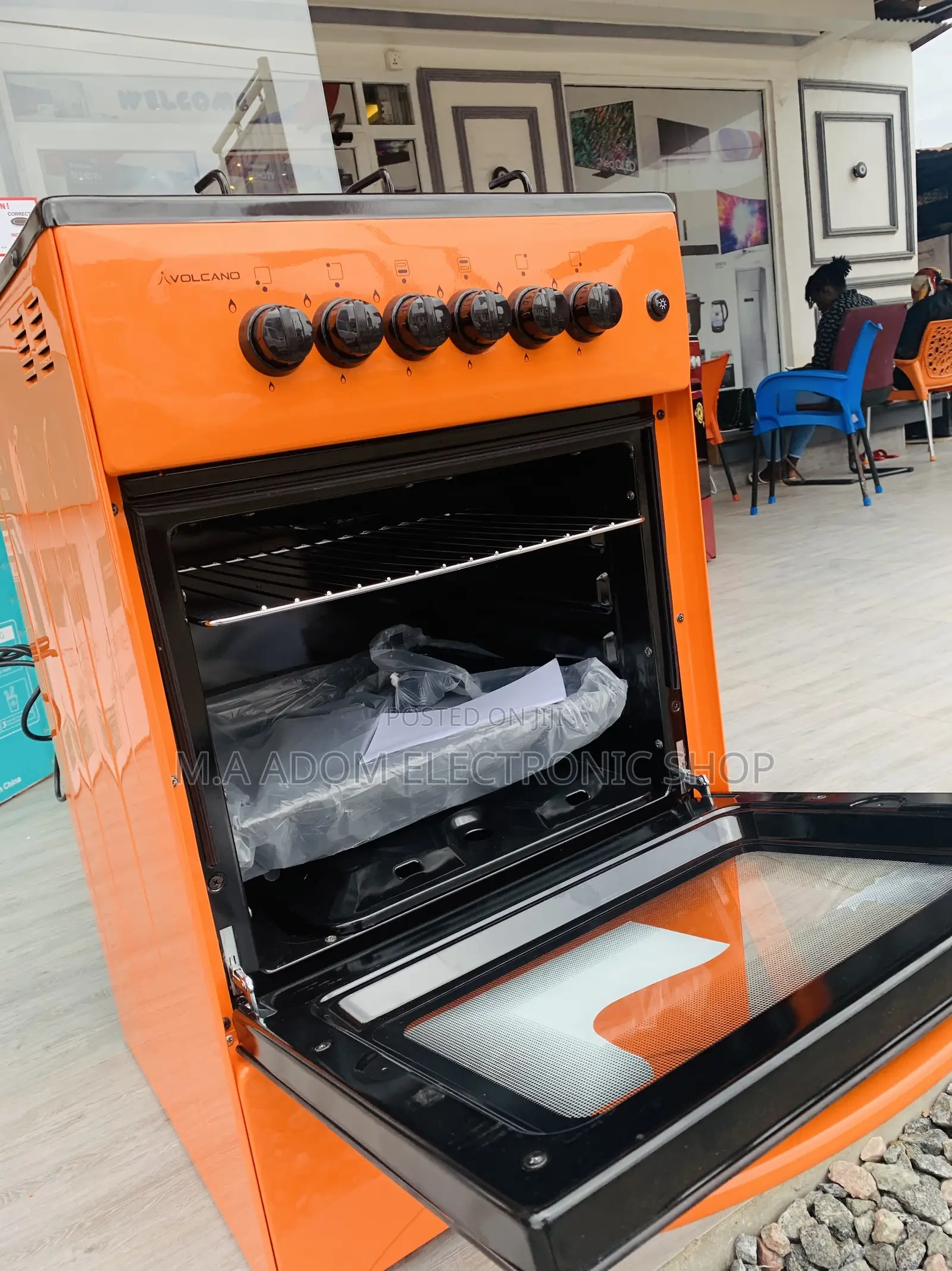 Text for Volcano Orange 4 B 50x50 Gas Stove With Grill