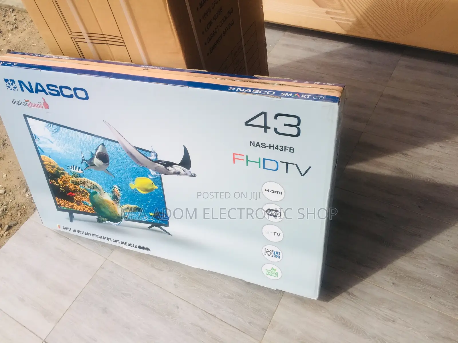 Text for Nasco NAS-H43FB 43′′ LED Digital Satellite TV