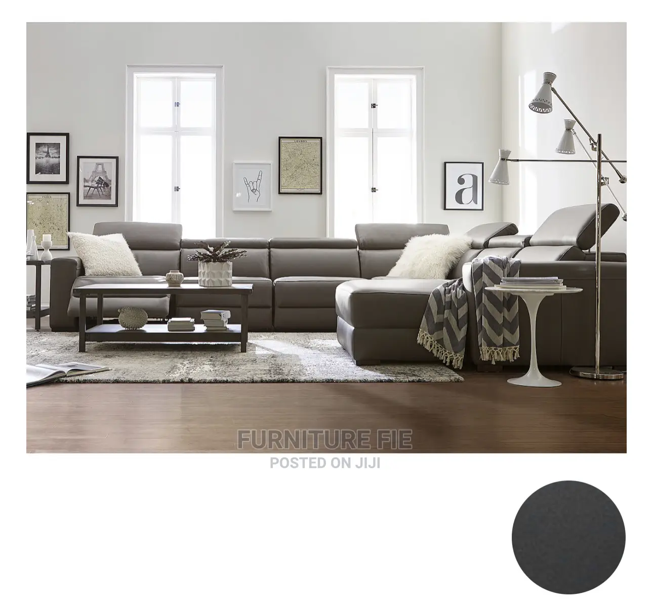 Nevio 5pcs Real Leather Sectional With Chaise From Macys Usa