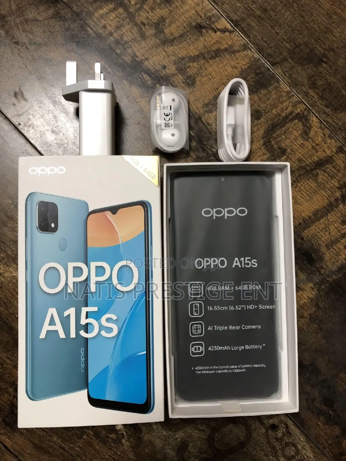 New Oppo A15s 64 GB Black