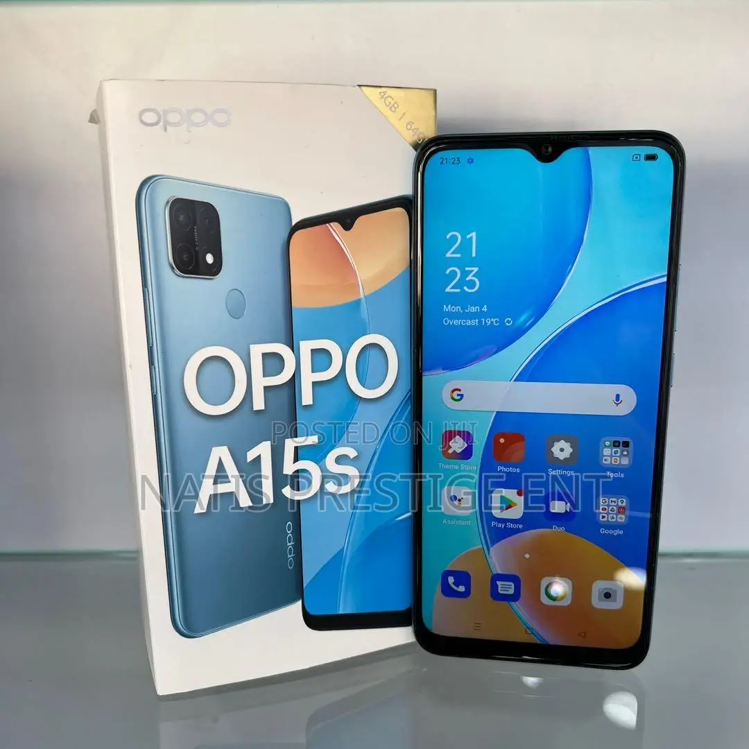 New Oppo A15s 64 GB Blue