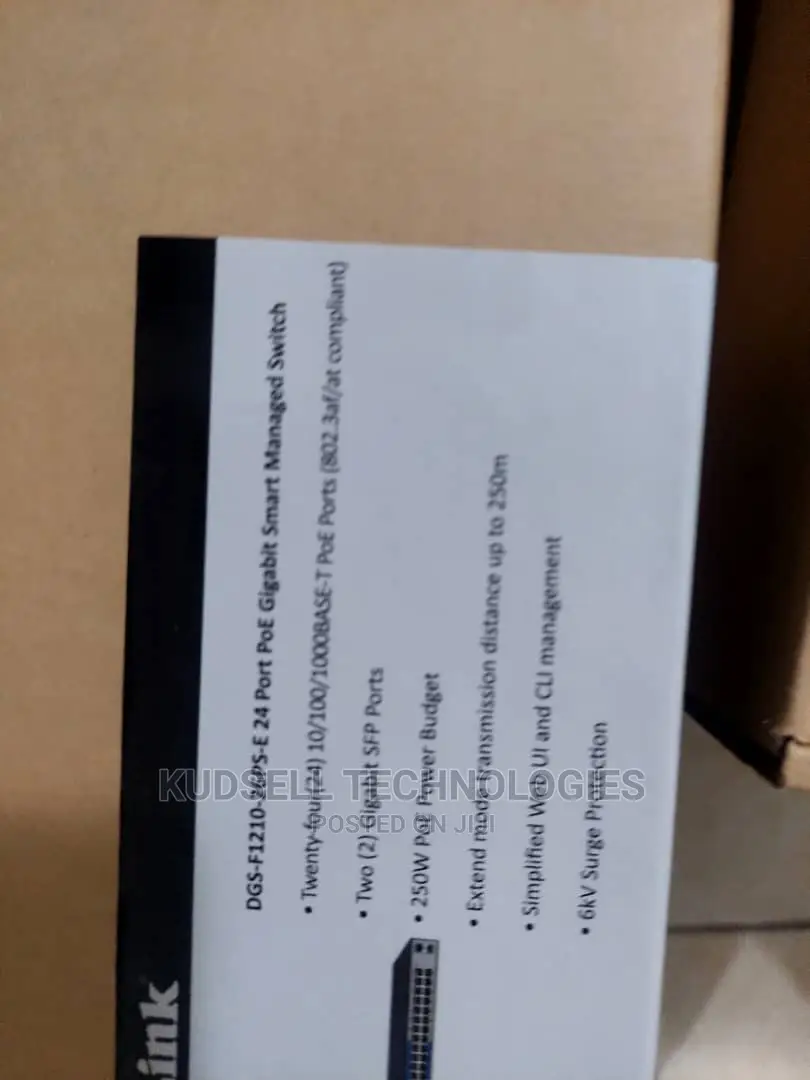 Dlink 24 Port Gigabit Managed Long Range Poe+ Switch