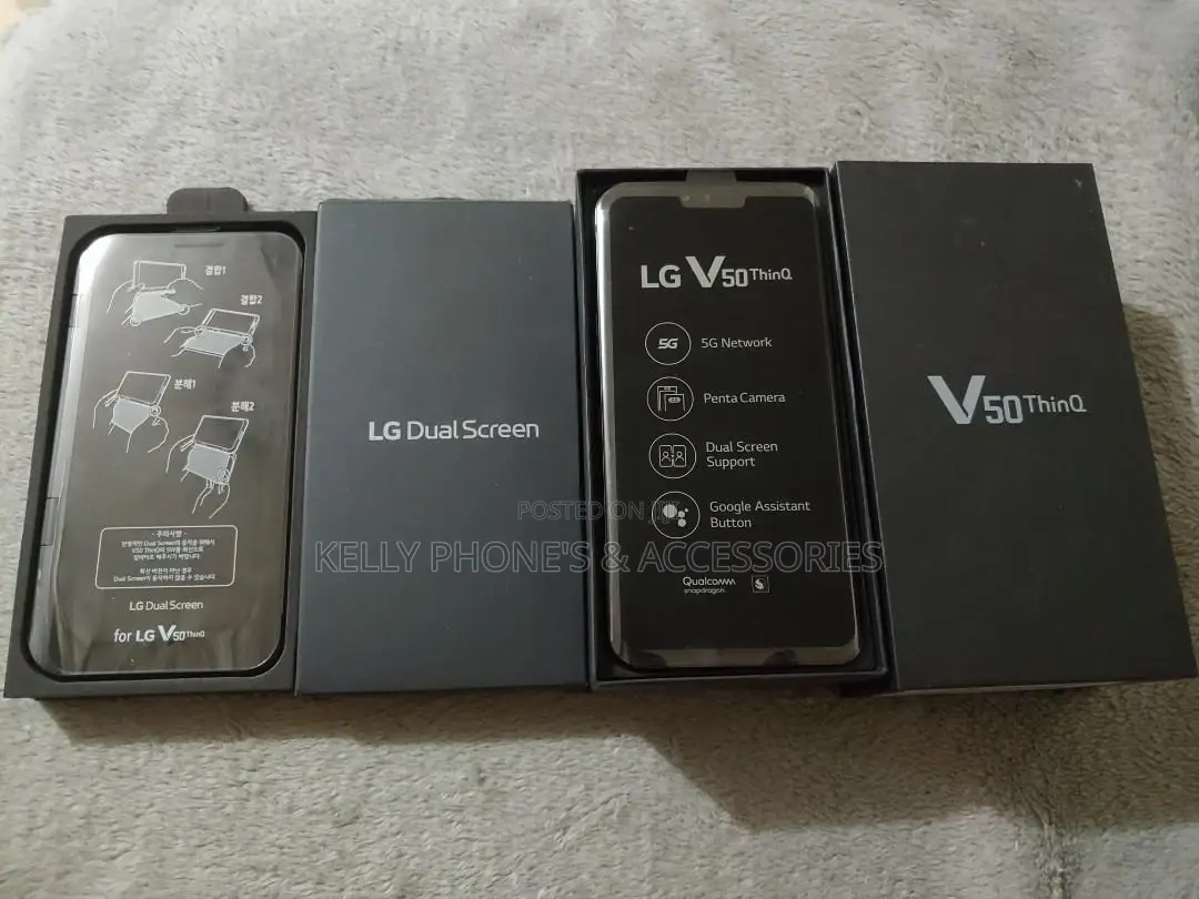 New LG V50 ThinQ 128 GB Black