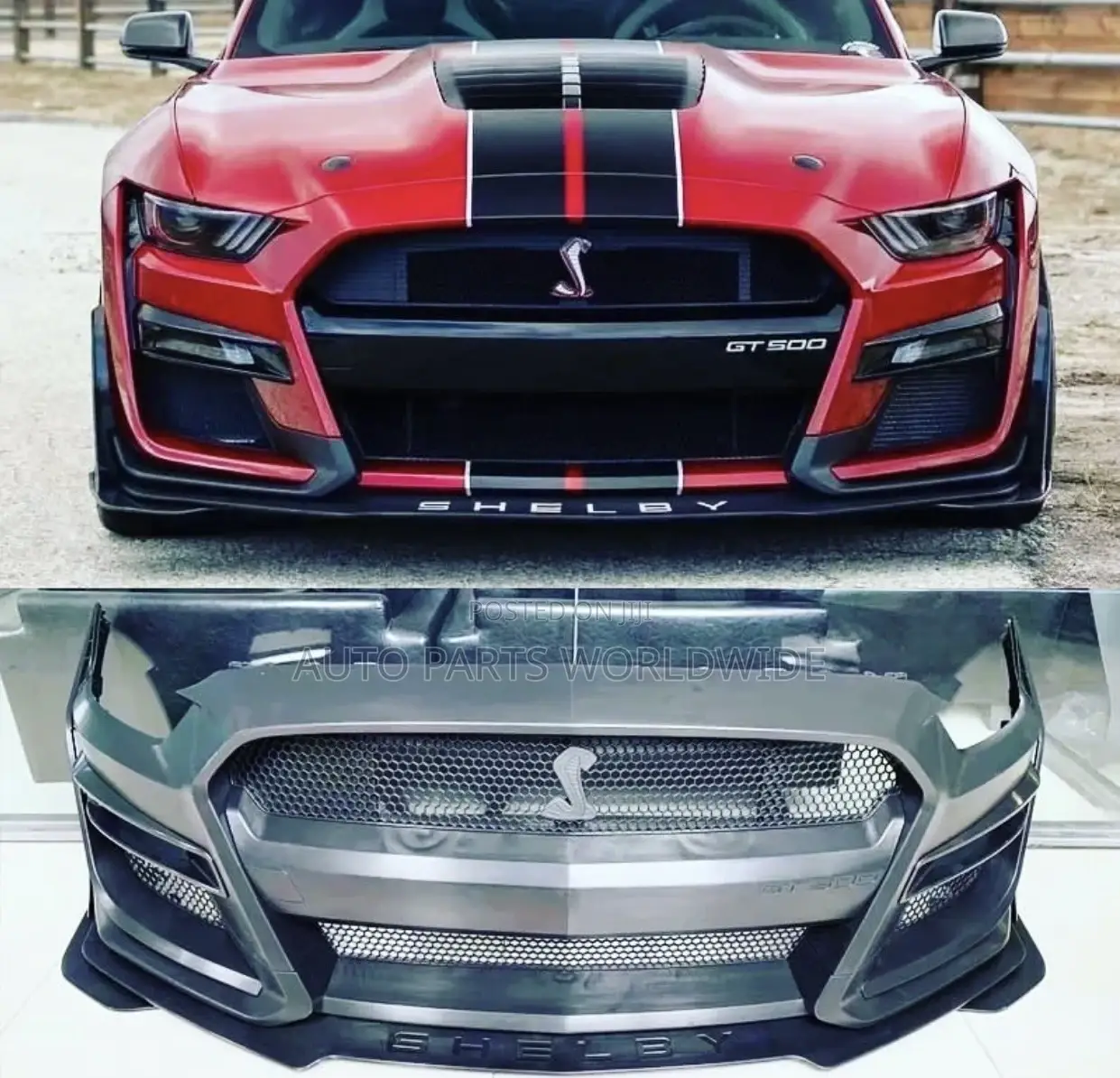 Ford Mustang Front Bumper Upgrade to Shelby GT500 Facelift
