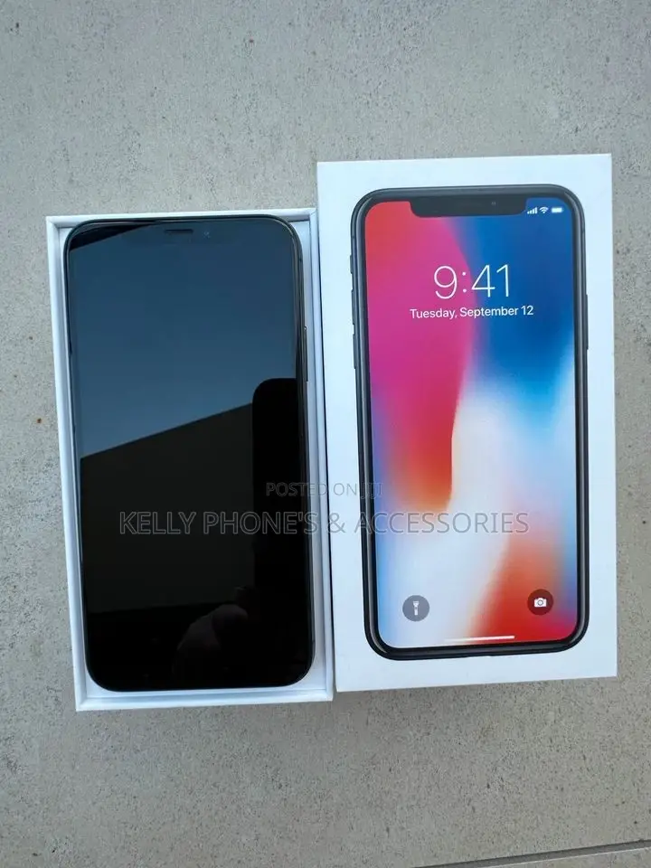 New Apple iPhone X 256 GB Black