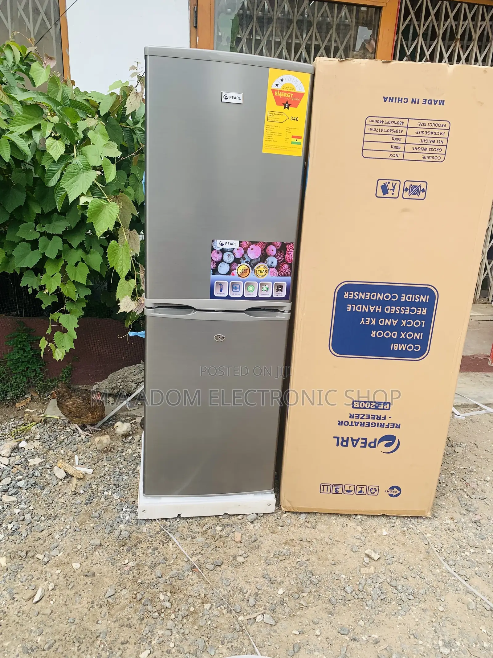 Super Pearl 140L Bottom Freezer Refrigerator-Pf-200b