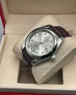Rolex Leather Watch