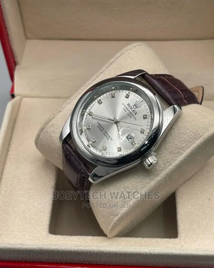 Rolex Leather Watch