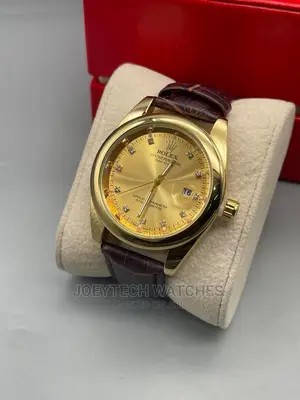 Rolex Leather Watch