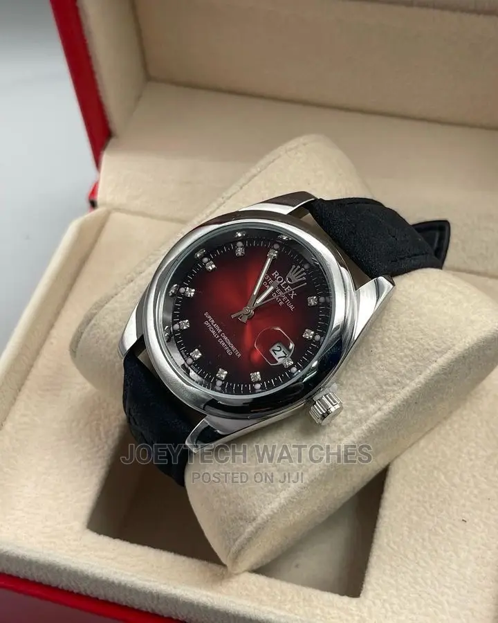 Rolex Leather Watch
