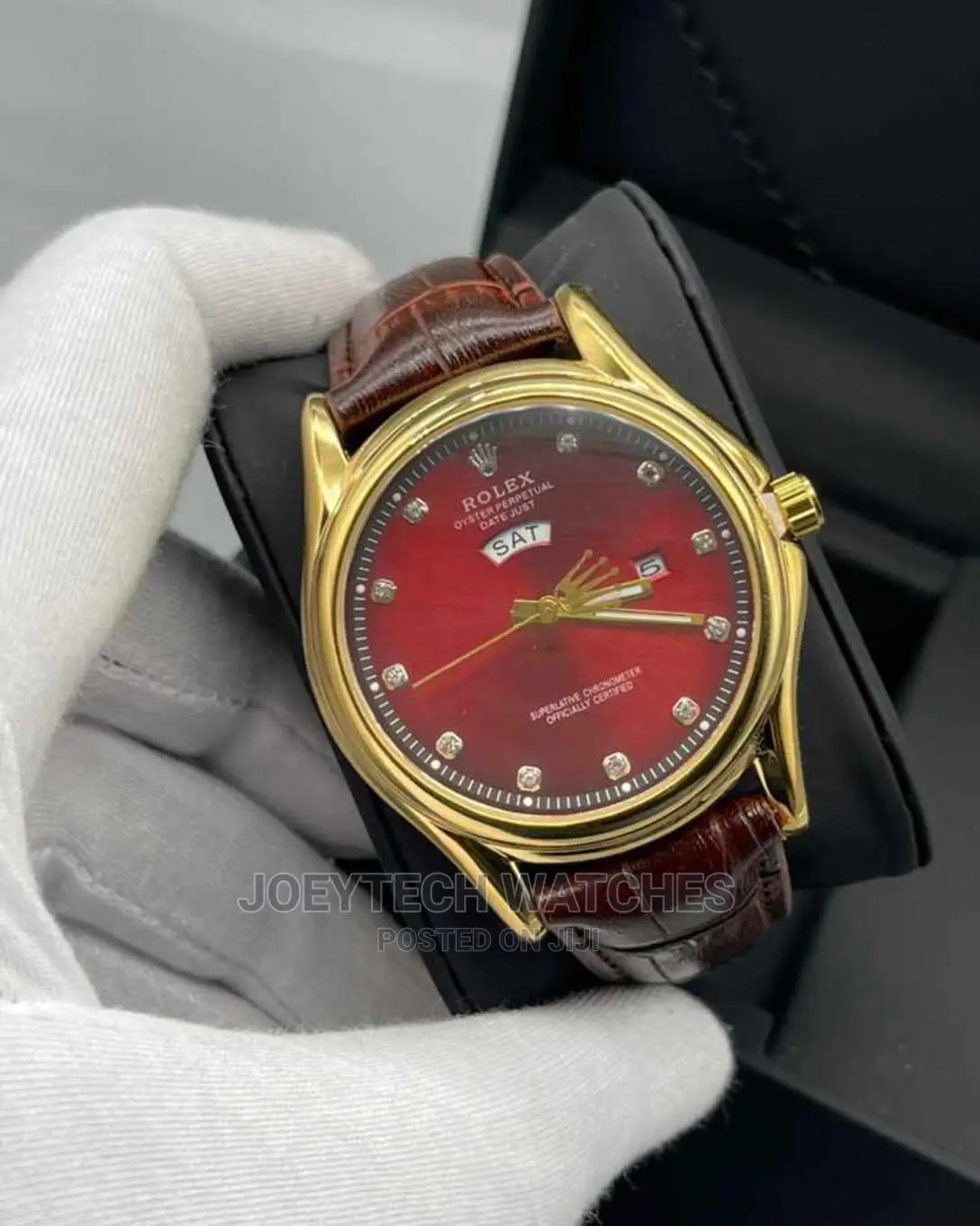 Rolex Leather Watch