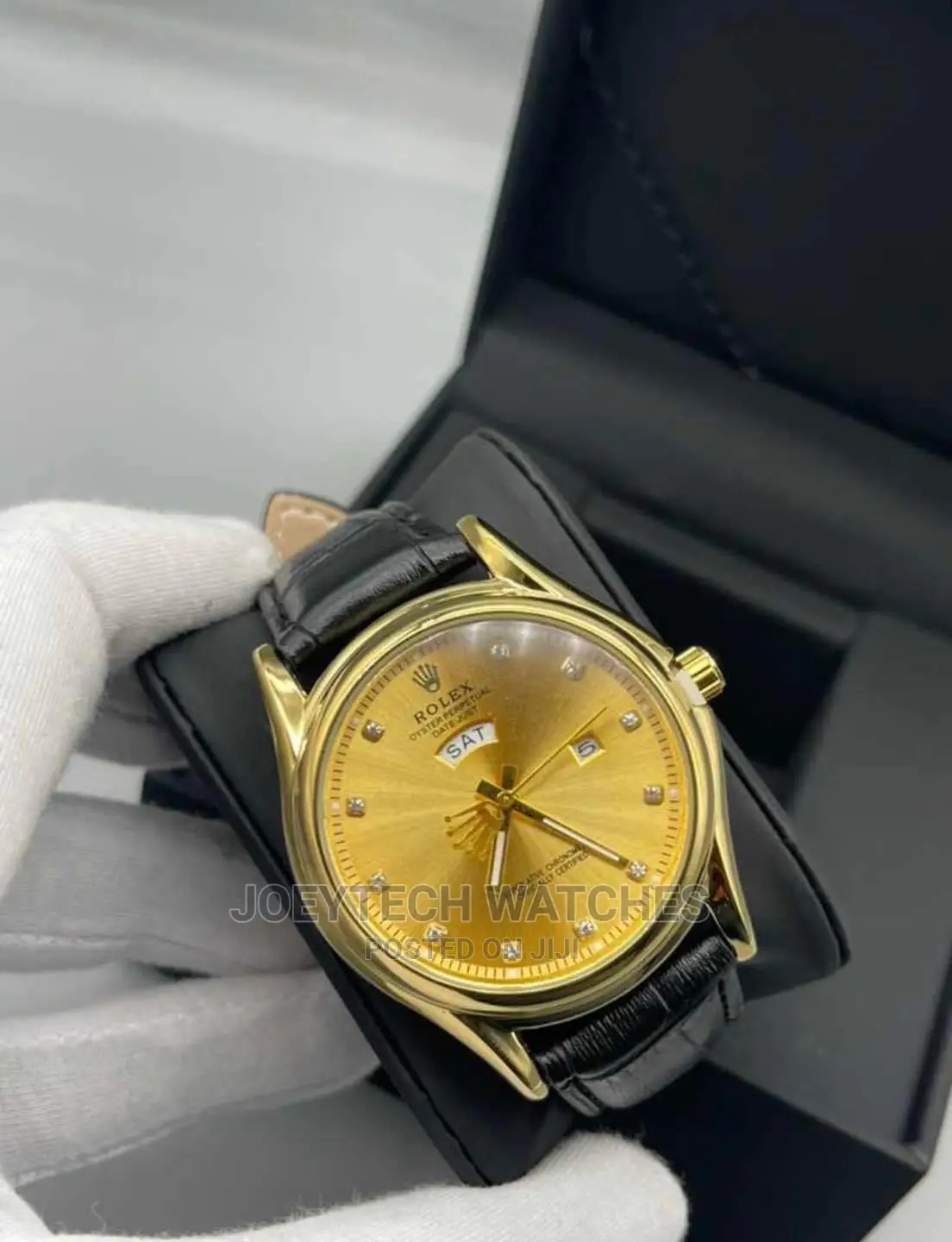 Rolex Leather Watch