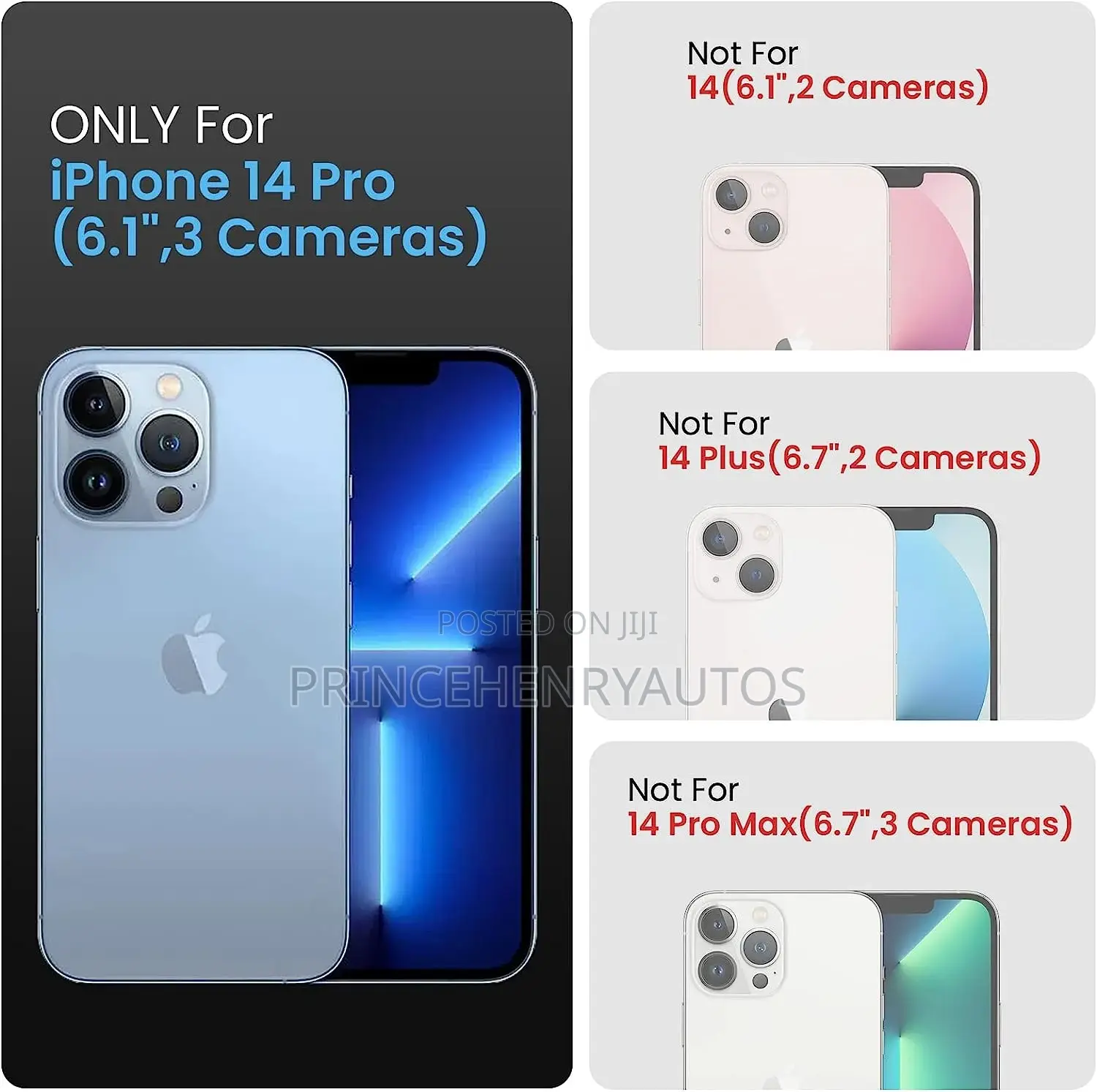Firenova Designed for iPhone 14 Pro Case+Screen Protector