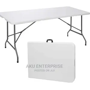 8 Seater Folding Table White Plastic Dining Party Wedding