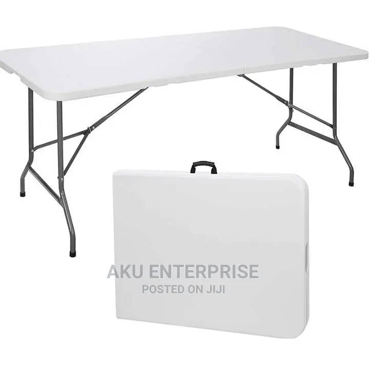 8 Seater Folding Table White Plastic Dining Party Wedding