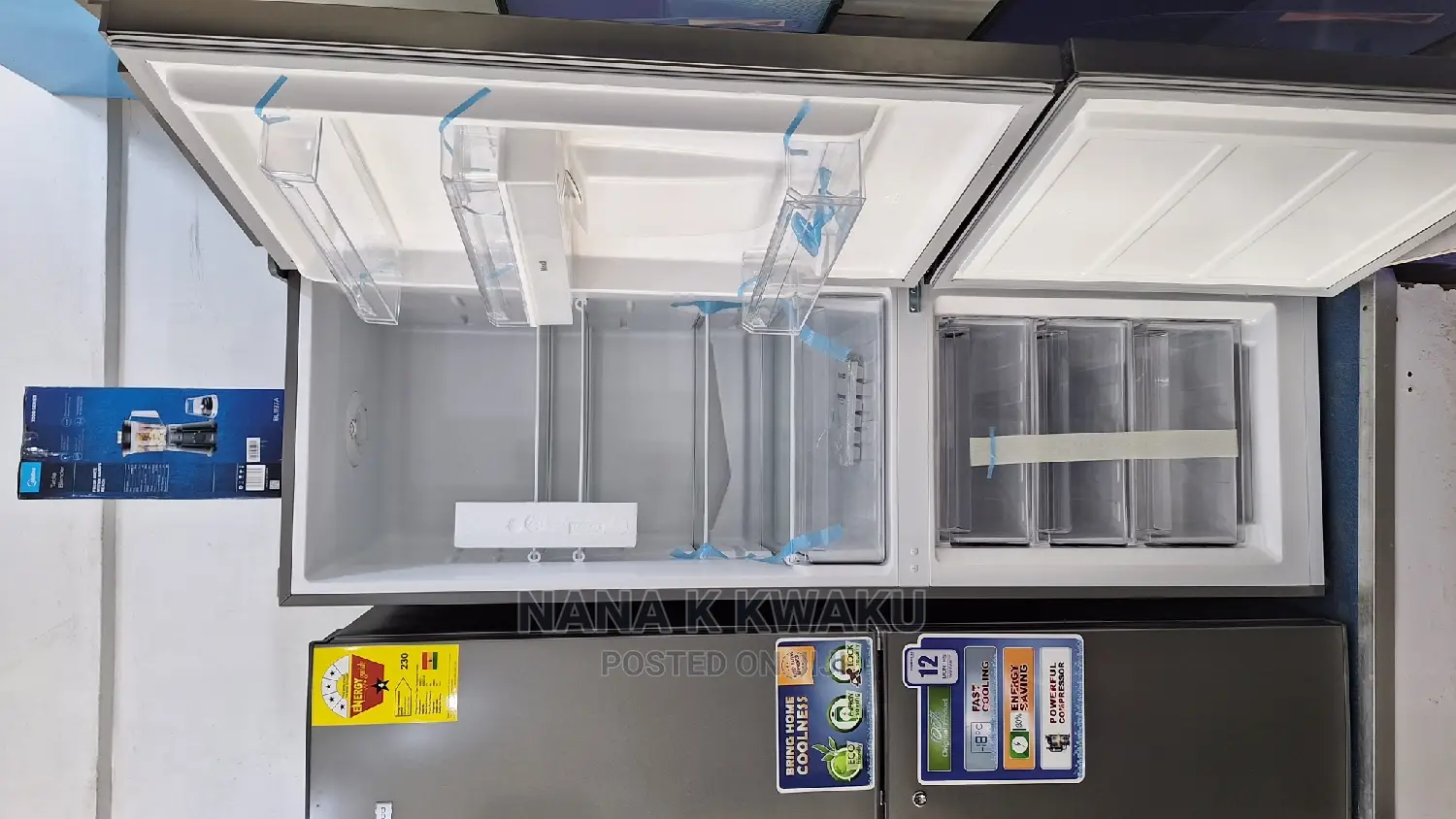 Wd_new_nasco 300litrs Double Door Fridge/Bottom Freezer