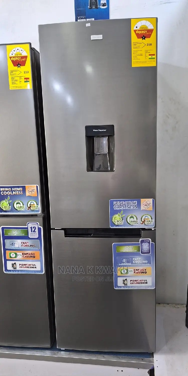 Wd_new_nasco 300litrs Double Door Fridge/Bottom Freezer