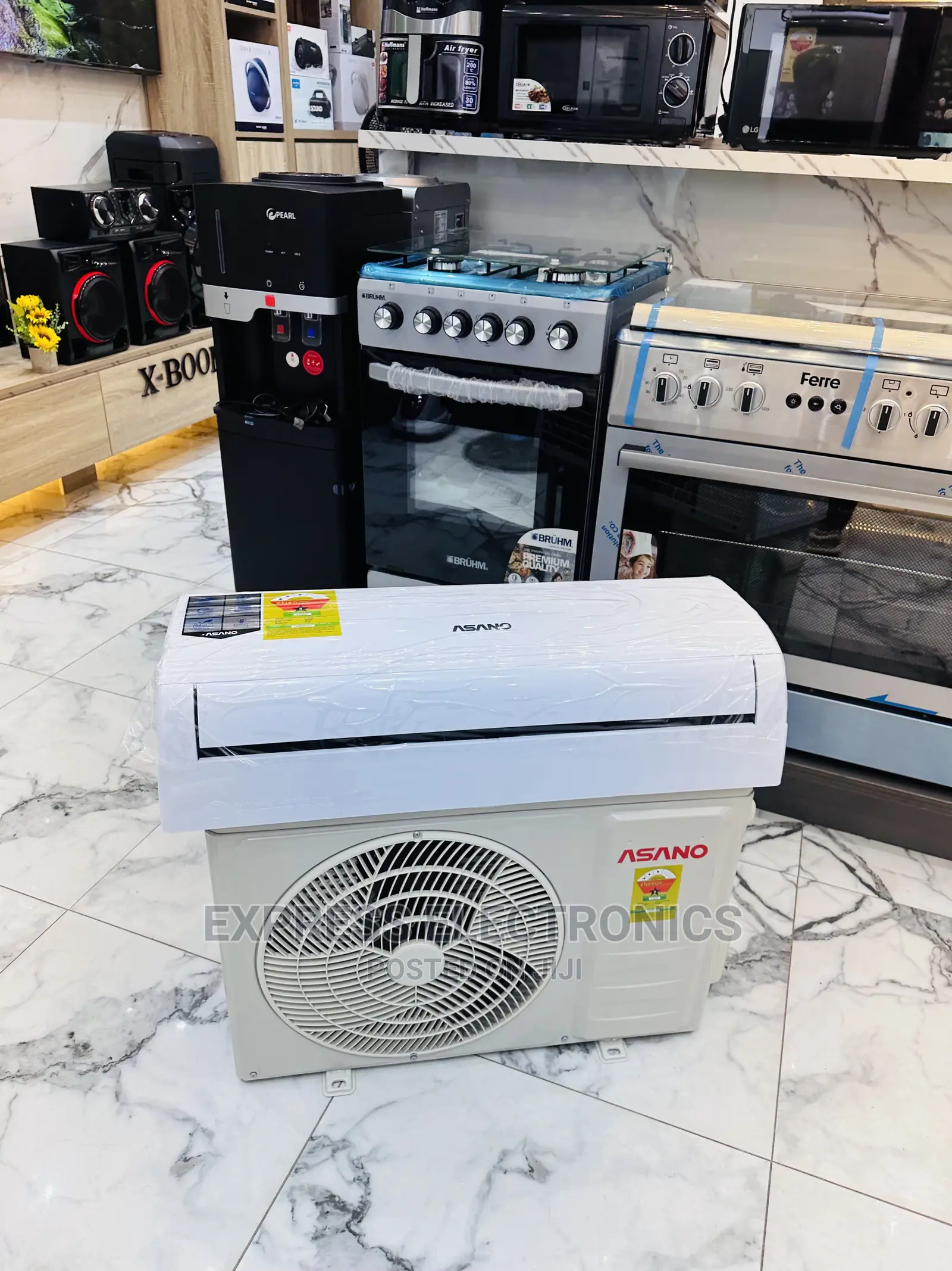 LED Lights Display Asano Split R410 Gas 1.5hp