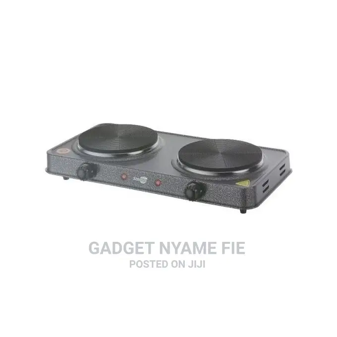 Starlux Electric Cooking Stove Heating Plate 2 Burner- Black
