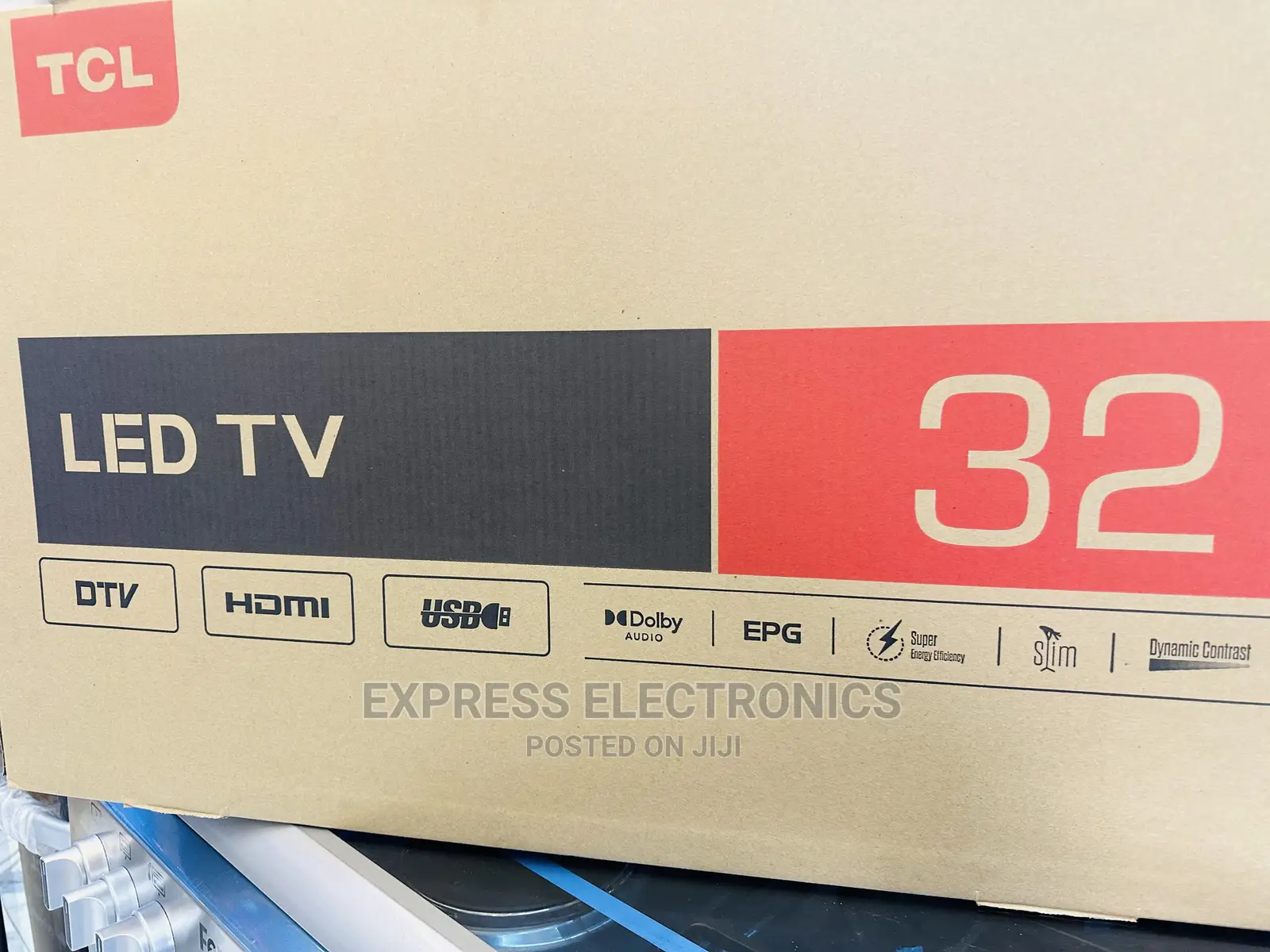 Metallic Black Bezel Less 32D3200 TCL Satellite Tv 