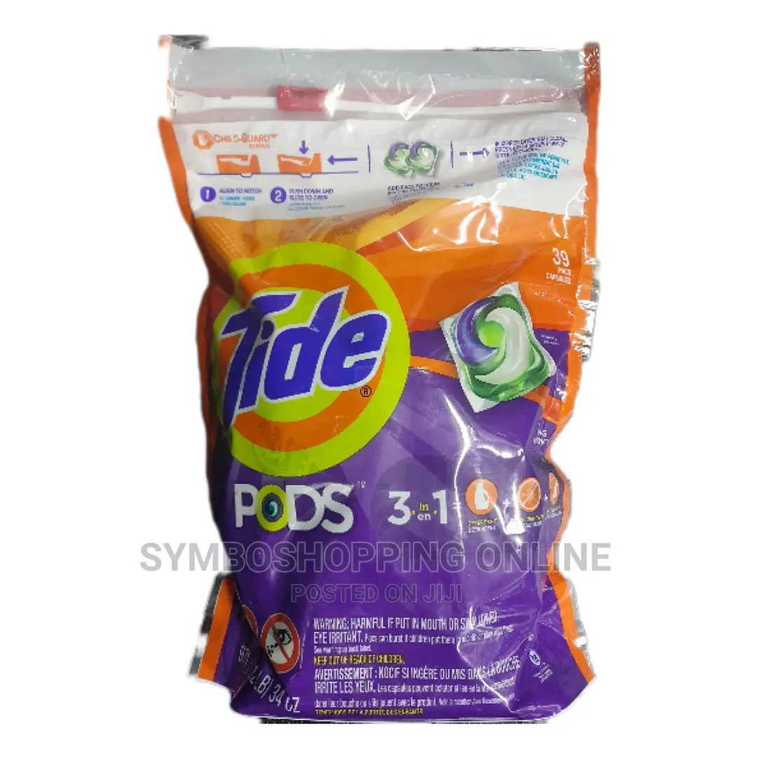 Tide PODS Liquid Detergent,Spring Meadow 39 Pacs