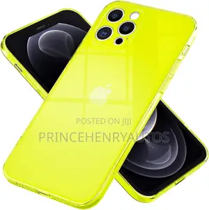 NALIA Clear Neon Cover Compatible With iPhone 13 Pro Case