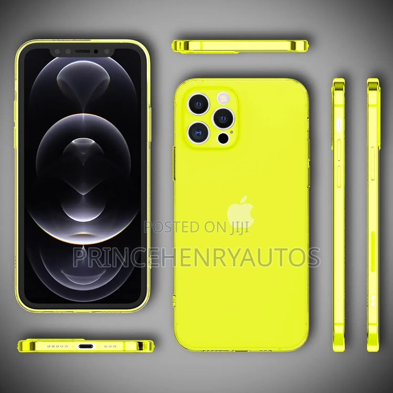 NALIA Clear Neon Cover Compatible With iPhone 13 Pro Case
