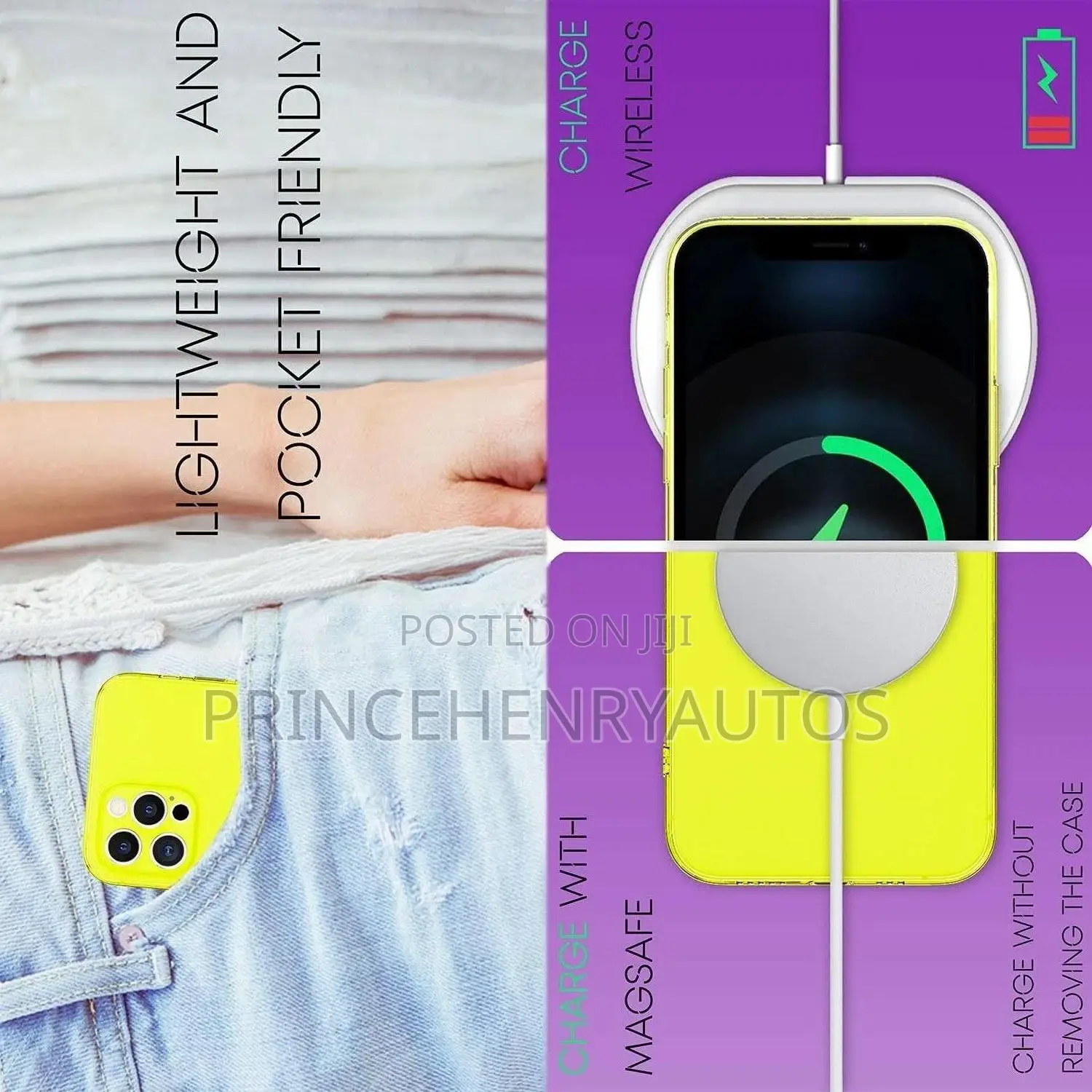 NALIA Clear Neon Cover Compatible With iPhone 13 Pro Case