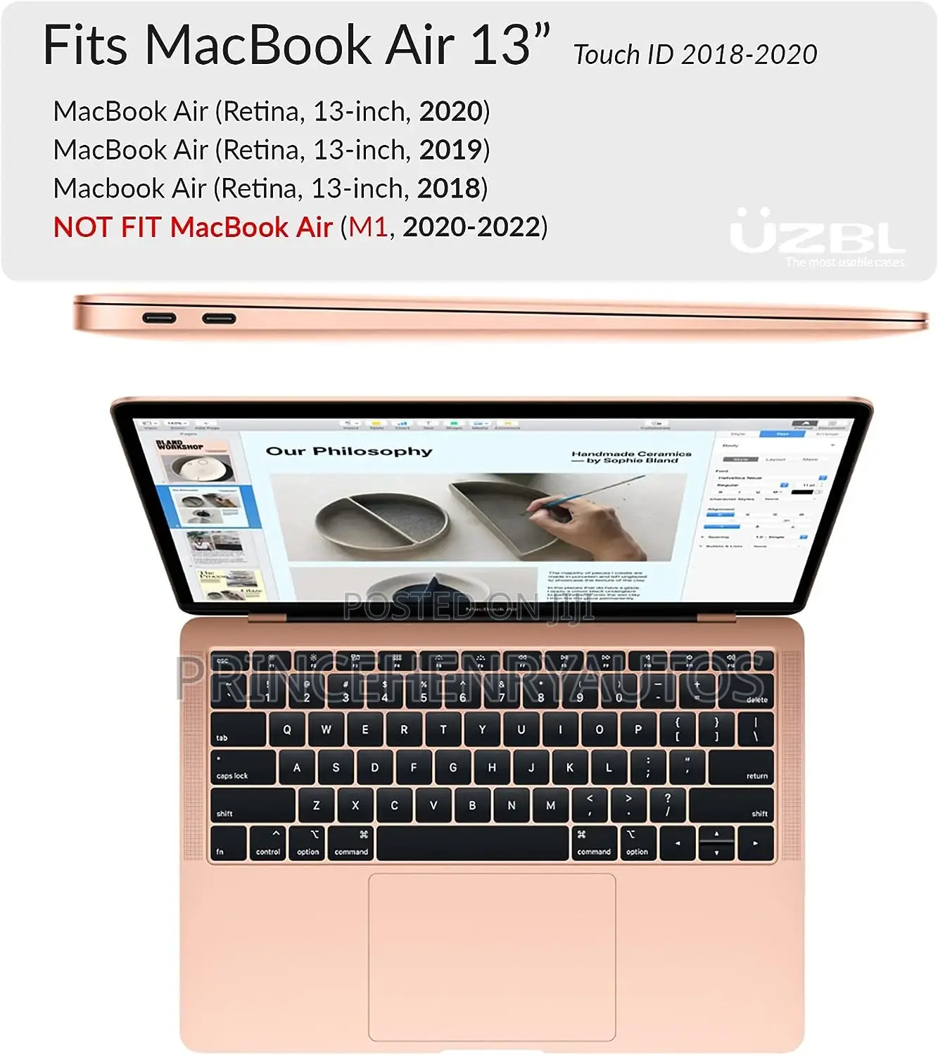 UZBL Case for Macbook Air 13-Inch 2019-2018 Release A1932