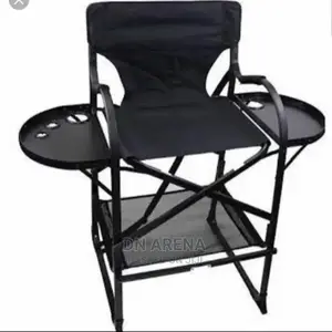 Heavy Duty Make Up Chairs With Two Sided Tray Foldable