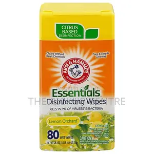 Arm Hammer Essentials Disinfecting Wipes-lemon Scent 80pcs