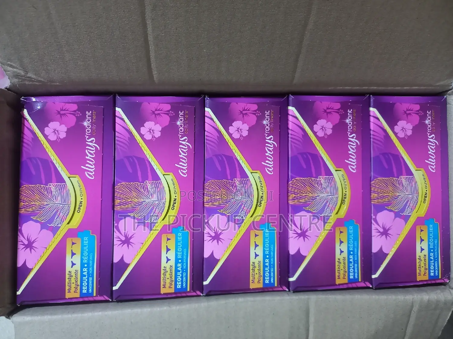 Always, Radiant Daily Liners for Women, Regular Length-54pcs