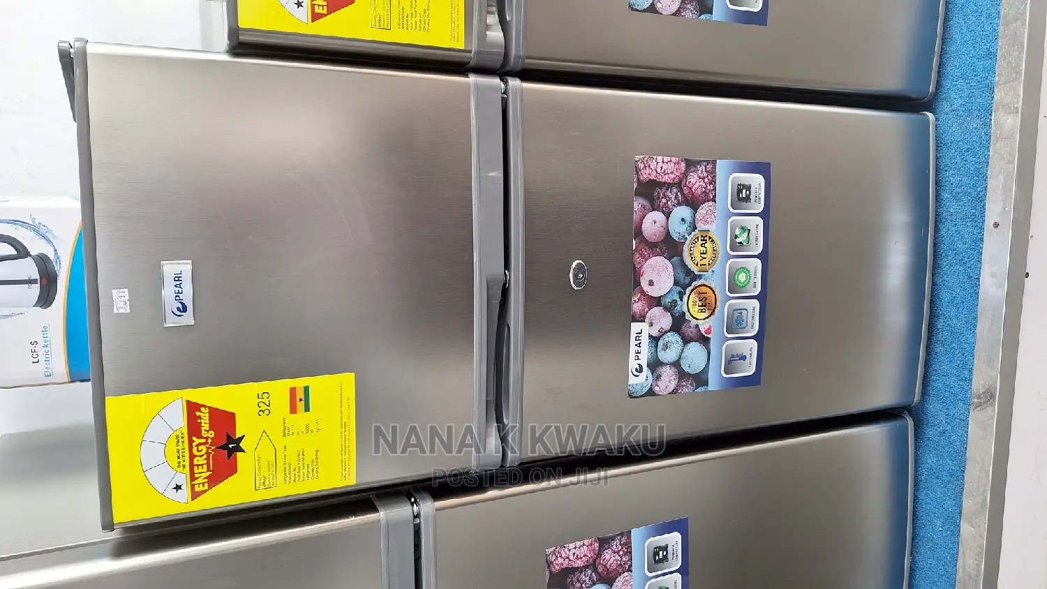 *New_pearl 108liters Double Door Fridge