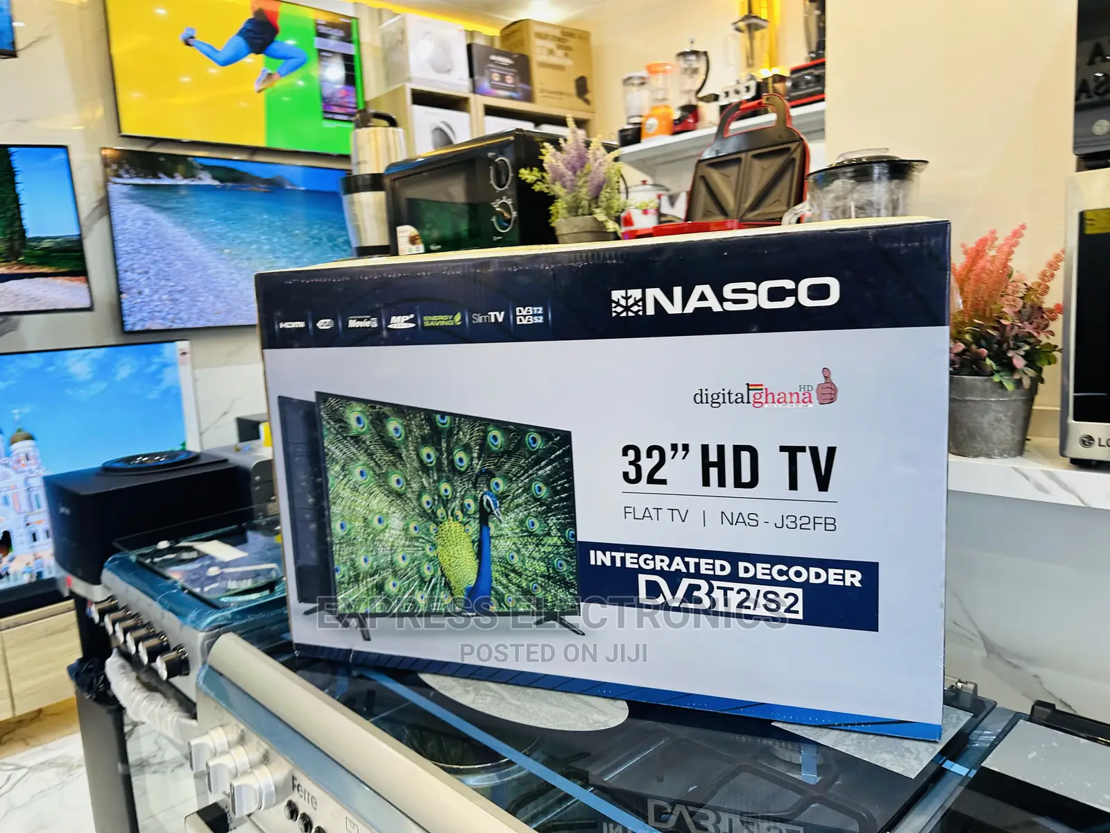 Stpotted FHD Satellite 32”Nasco Tv