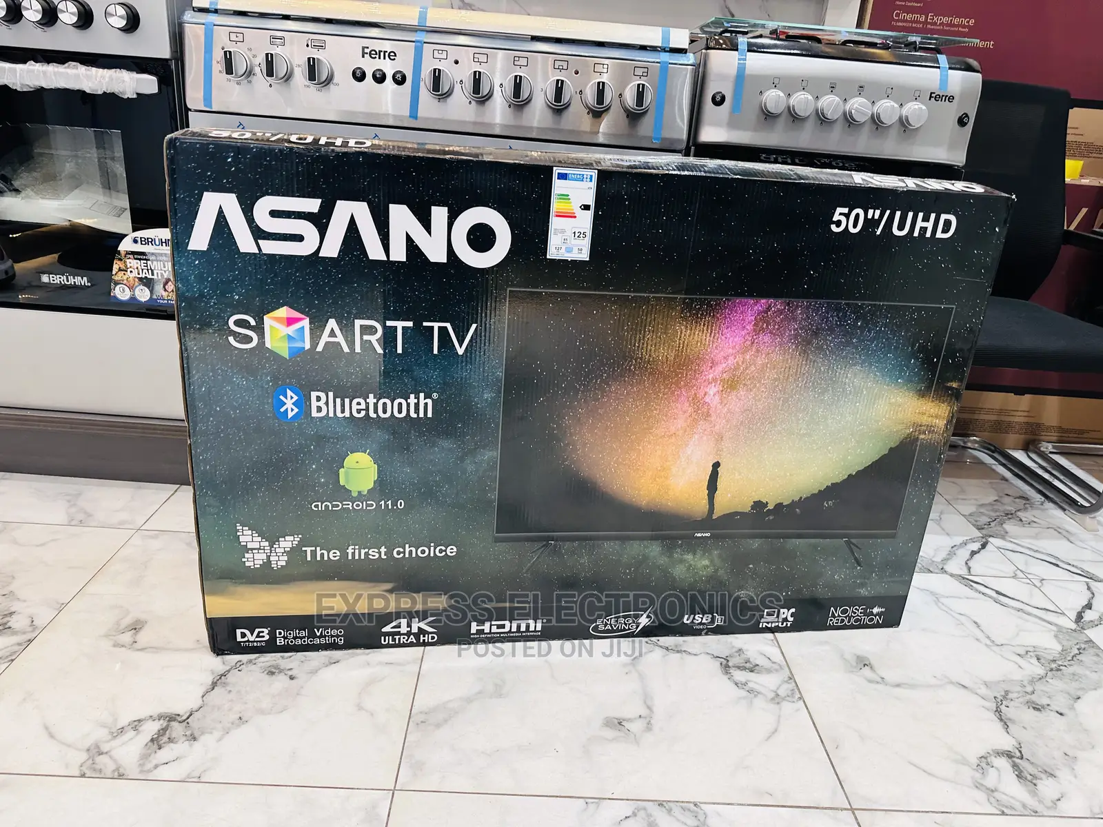 Neatly Sealed in Box Asano 50”Uhd Smart Display