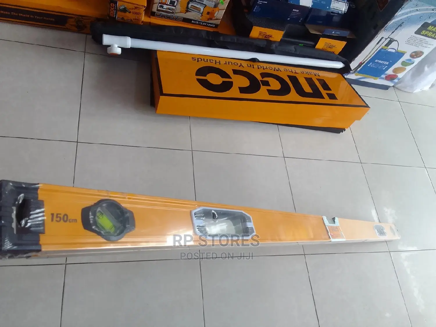 Ingco Aluminium Thickness Spirit Level 150cm