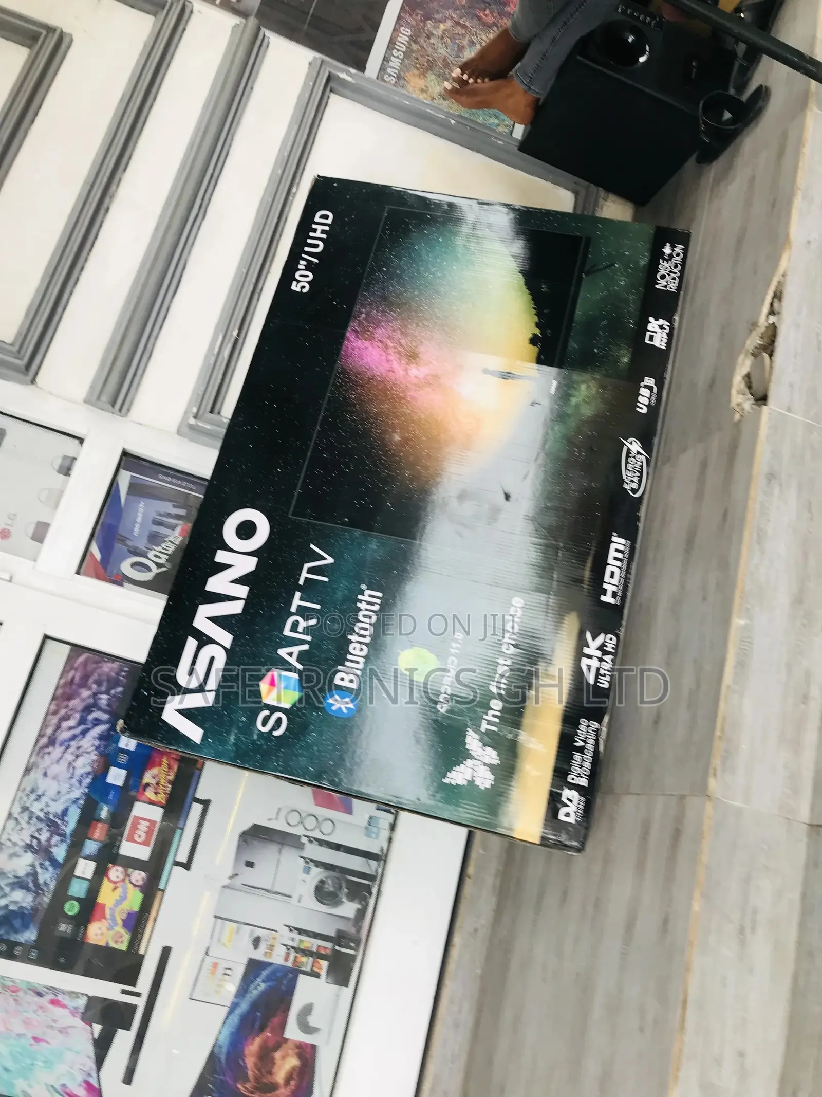 Asano Reliable 50 Inches Glossy LED Smart Bluetooth UHD T