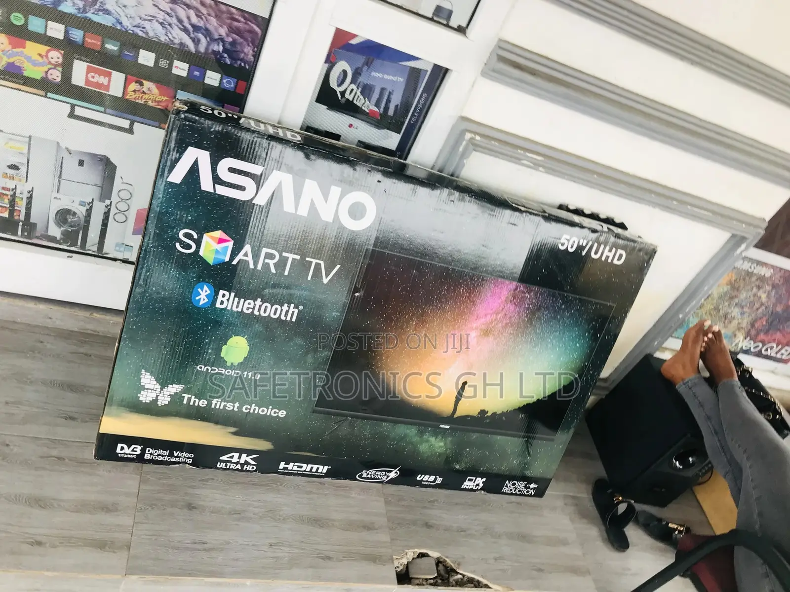 UHD Smart Asano 50 Inches Glossy LED Bluetooth Tv