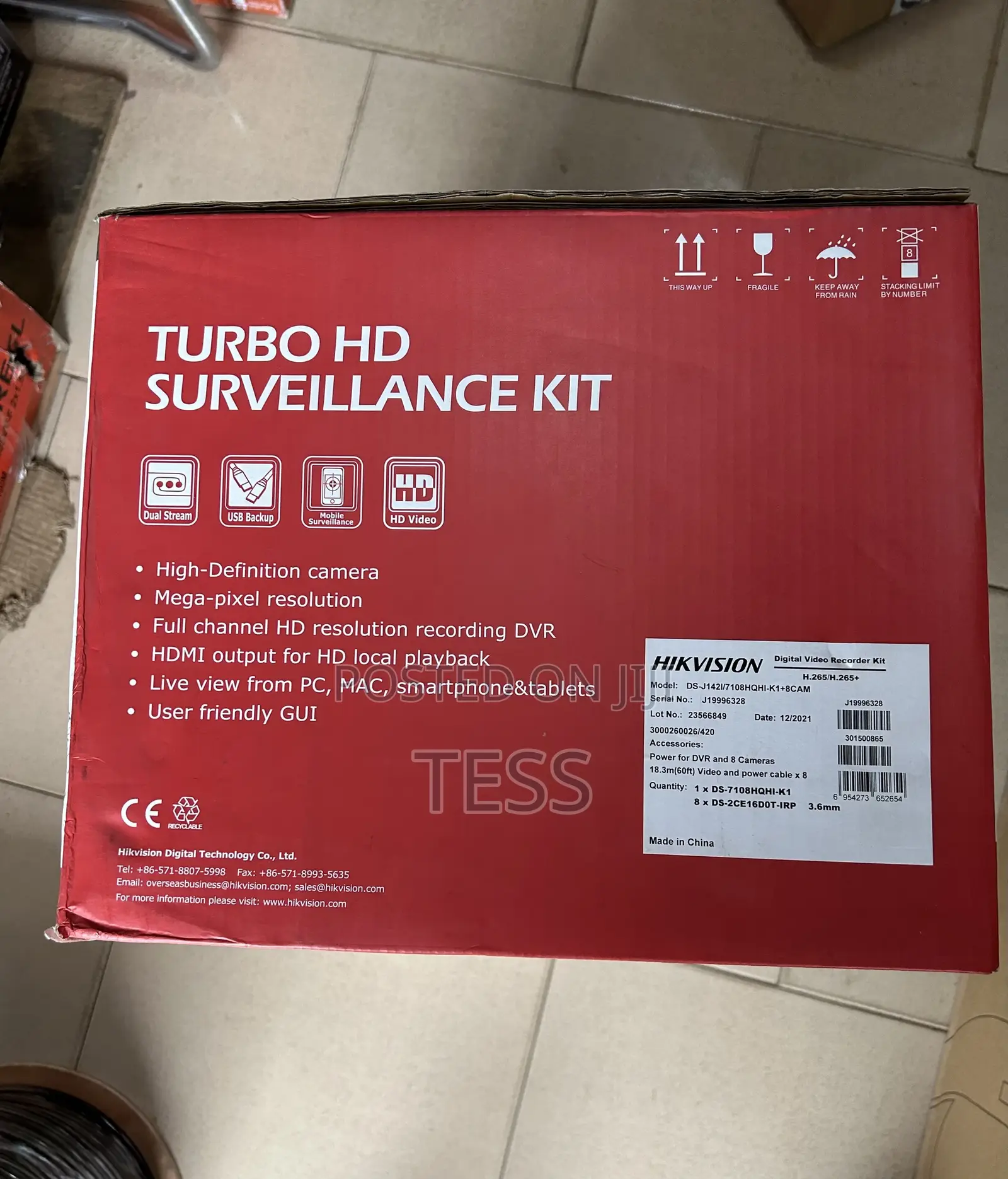 Hikvision 8ch Complete KIT (Set) 2mp (1080P)