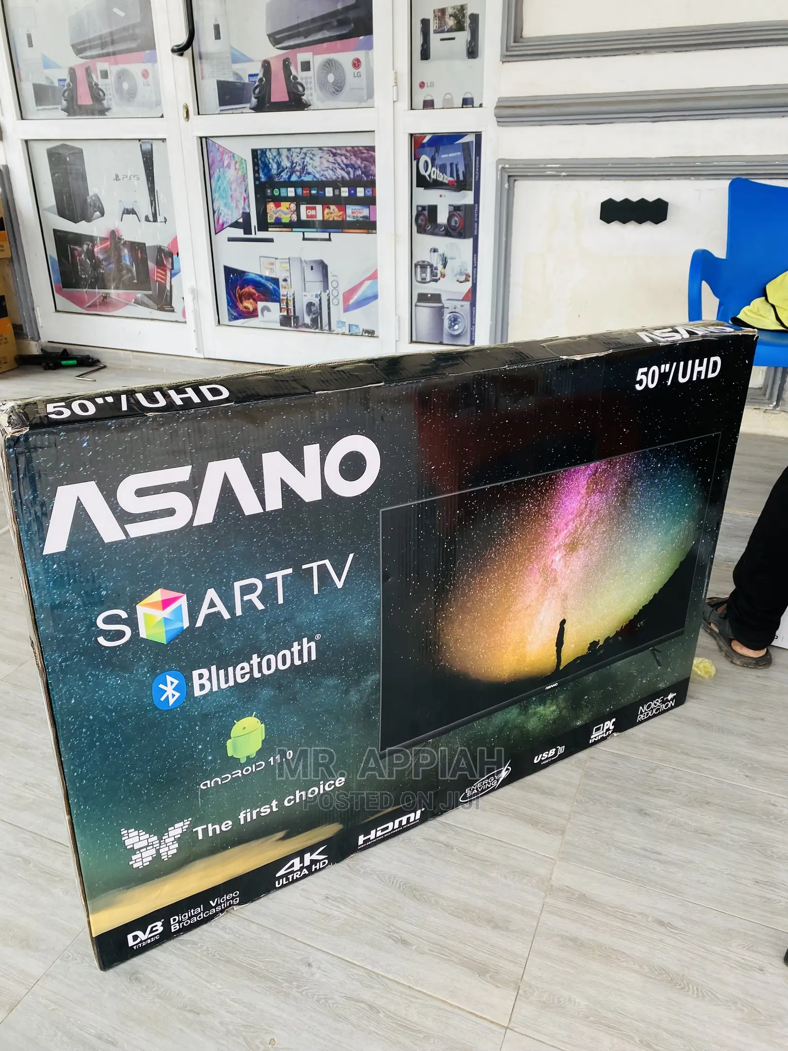 Newly in Stock Asano 50inch Uhd Smart Tv(Black)