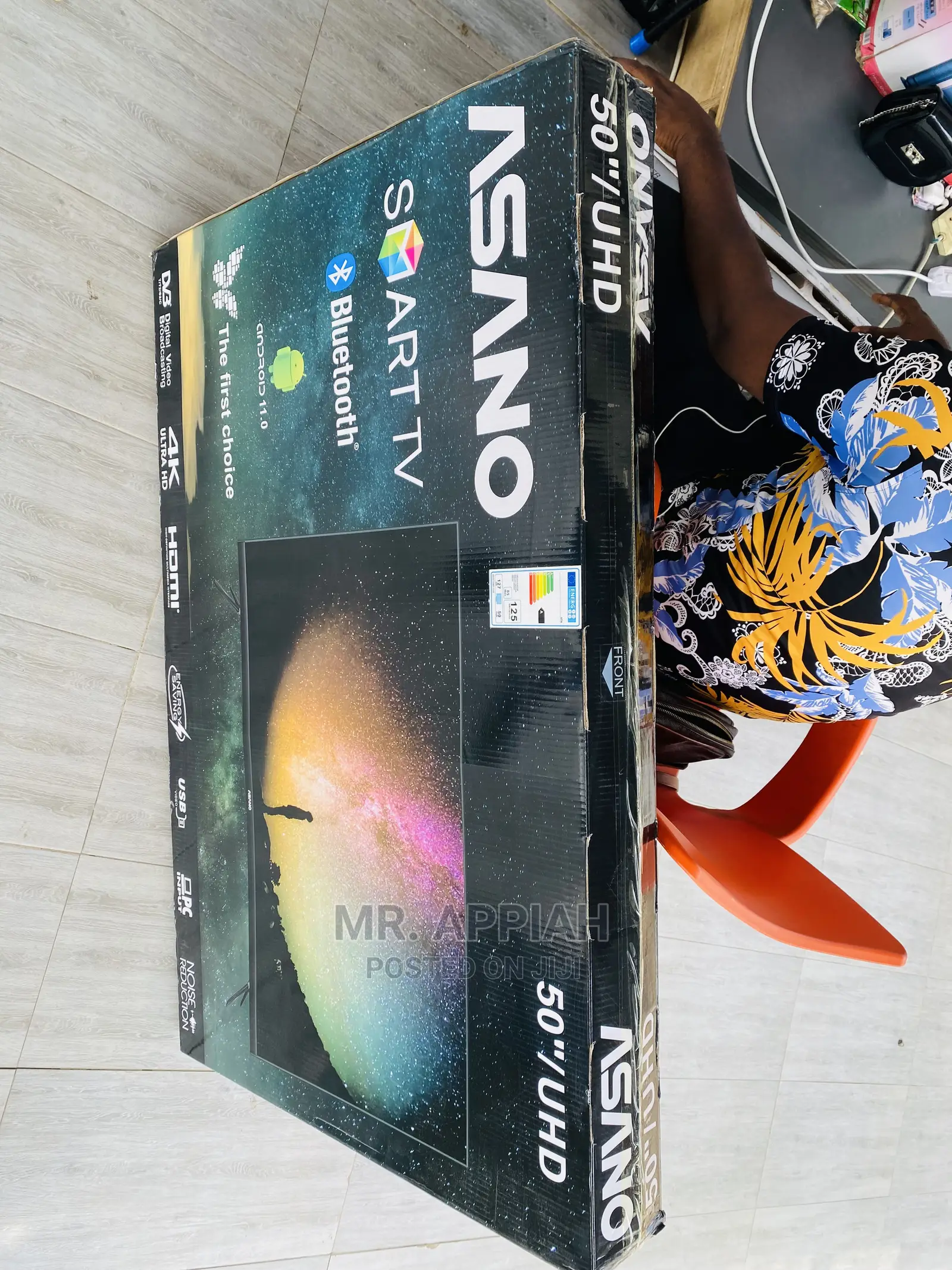 Newly in Stock Asano 50inch Uhd Smart Tv(Black)