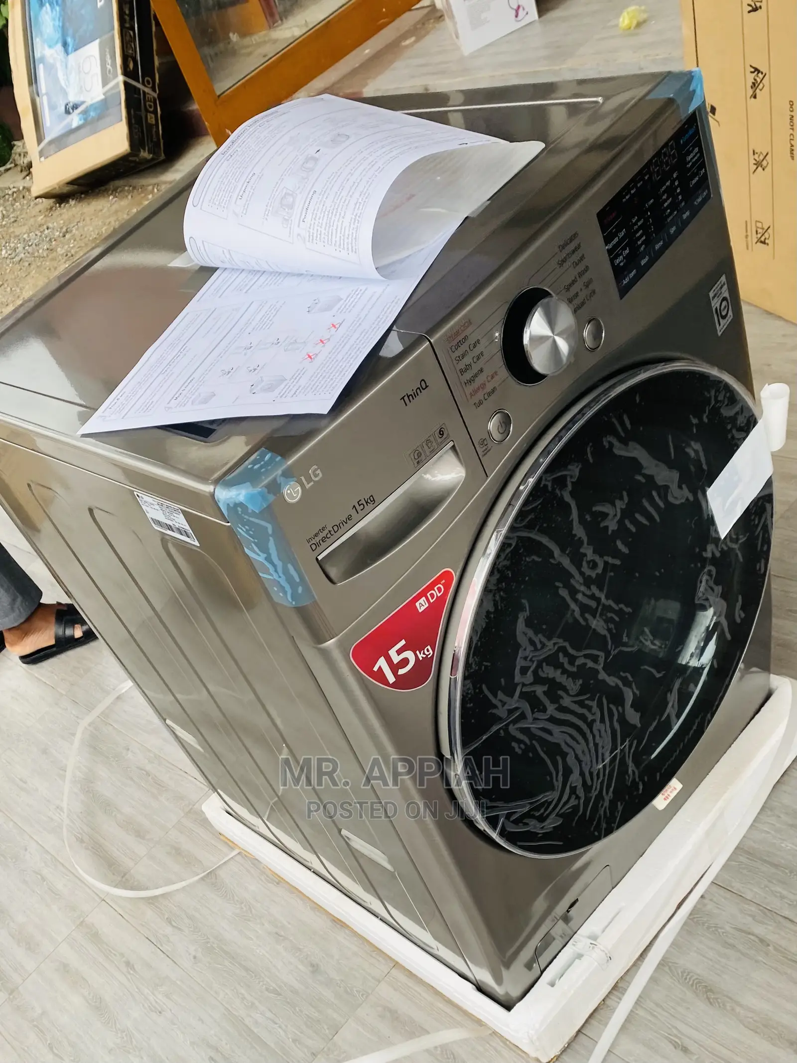 Budget-Friendly LG F0L9DYP2S 15kg Washingmachine + Spin/Dry