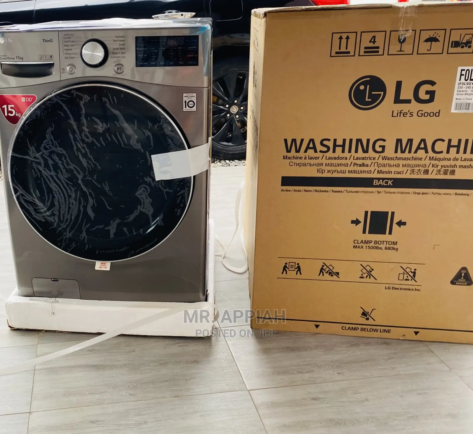 Energy and Cost Saving(F0L9DYP2S)15kg LG Washingmachine 