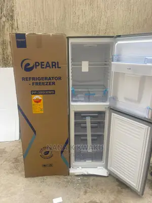 4 F/D Pearl Pf390 Double Door Fridge With Bottom Freezer