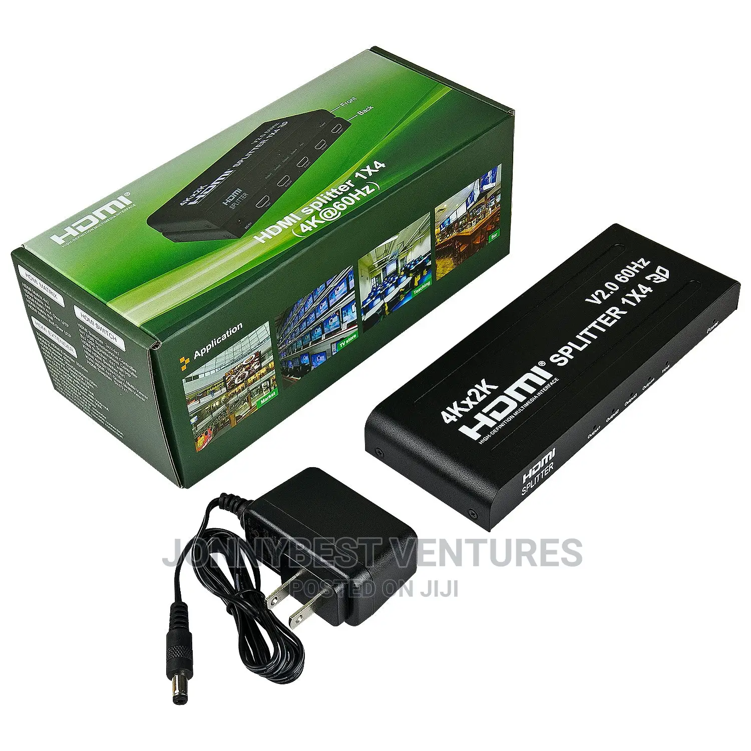 Original HDMI 4port Splitter Green Box