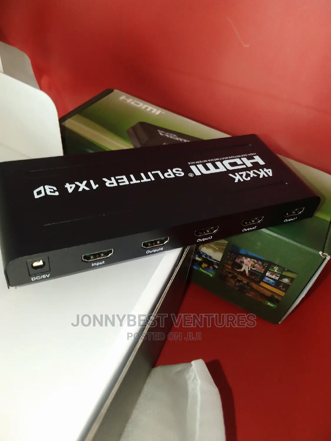 Original HDMI 4port Splitter Green Box