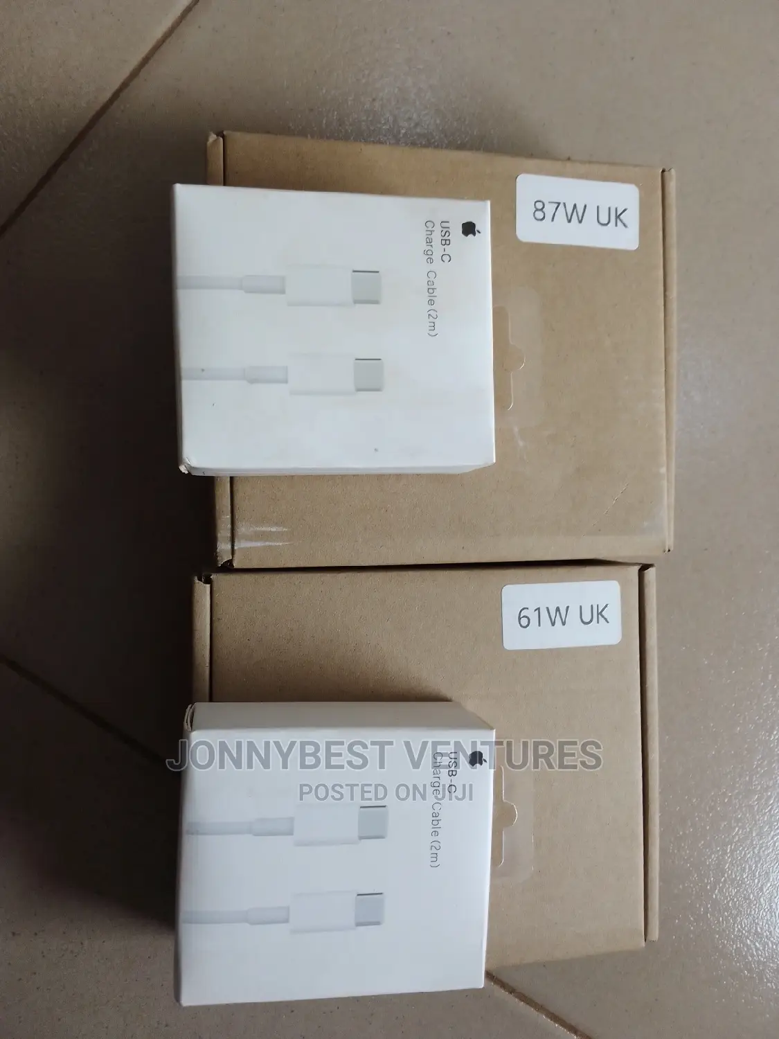 Macbook Type-C 87W and 61W Laptop Chargers