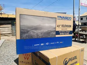 Glossy Sleek Slim FHD Satellite Nasco 43” Tv 