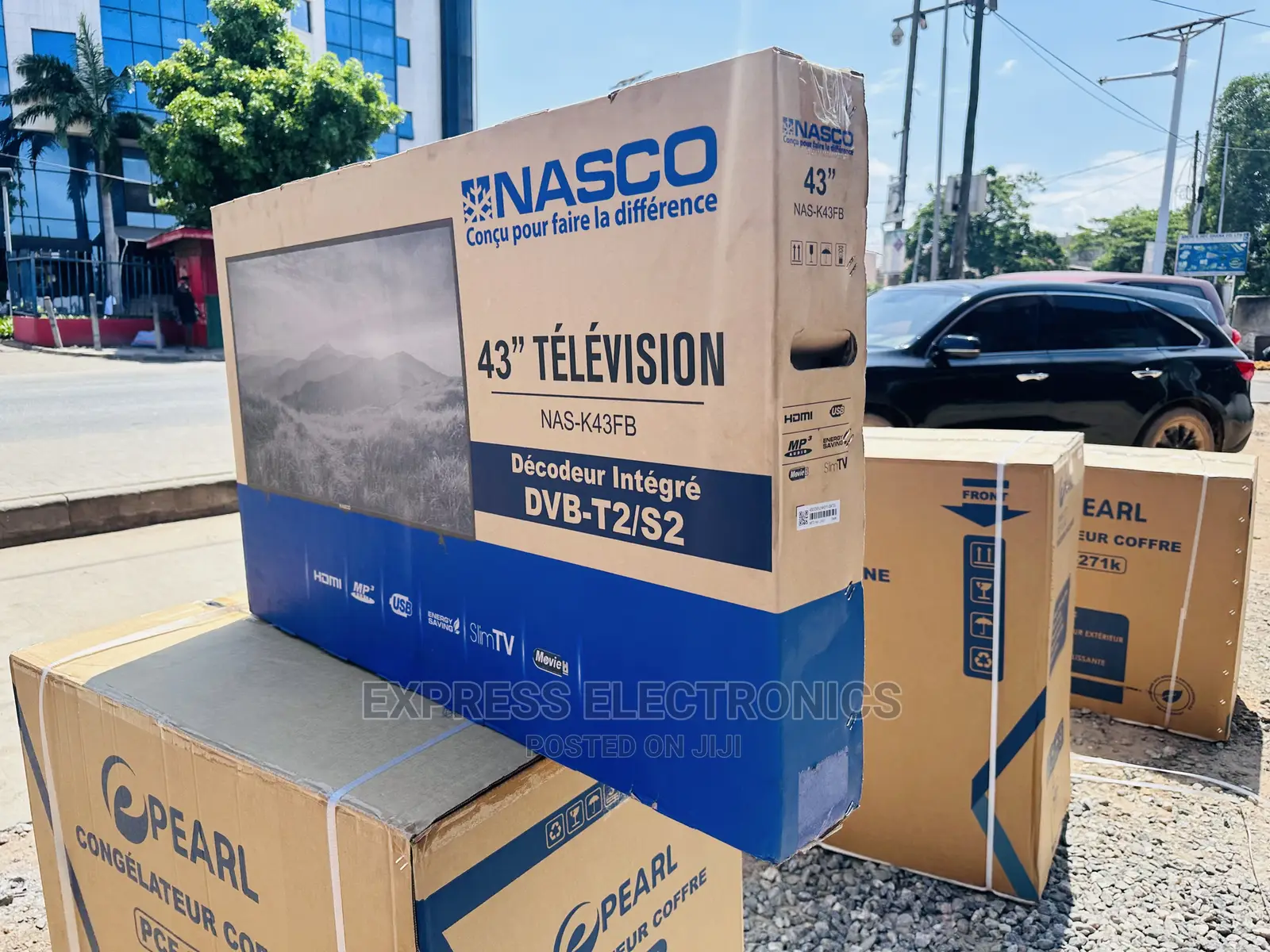 Crystal FHD Nasco 43”Satellite Digital Tv 